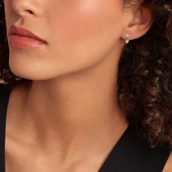 Boucles D'oreilles Pendantes Lavra Or Jaune Oxyde De Zirconium-Histoire d'Or Sale