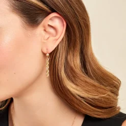 Boucles D'oreilles Pendantes Debbi Or Jaune-Histoire d'Or Online