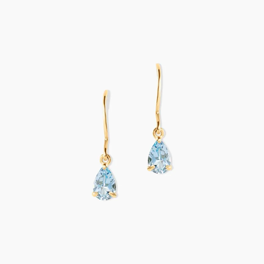 Boucles D'oreilles Pendantes Kalyne Or Jaune Topaze-Histoire d'Or