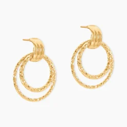 Boucles D'Oreilles Pendantes Boudicca Or Jaune-Histoire d'Or Hot