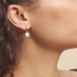 Boucles D'oreilles Pendantes Joana Or Rose Nacre-Histoire d'Or Discount