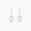 Boucles D'oreilles Pendantes Istanbul Argent Blanc Oxyde De Zirconium-Histoire d'Or Online