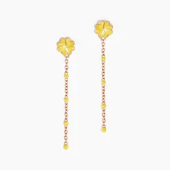 Boucles D'oreilles Pendantes Mimosa Argent Rose-Histoire d'Or Clearance