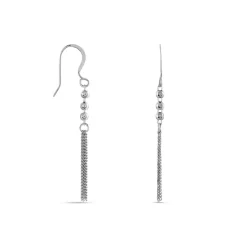 Boucles D'oreilles Pendantes Melodie Argent Blanc-Histoire d'Or Outlet