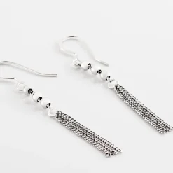 Boucles D'oreilles Pendantes Melodie Argent Blanc-Histoire d'Or Outlet