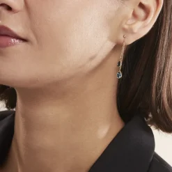 Boucles D'oreilles Pendantes Or Jaune Carlyn Topaze-Histoire d'Or Discount