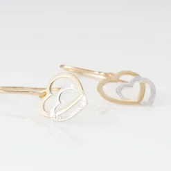 Boucles D'oreilles Pendantes Hedley Or Bicolore-Histoire d'Or Outlet