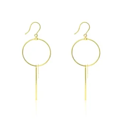 Boucles D'oreilles Pendantes Solaire Or Jaune-Histoire d'Or Hot