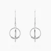 Boucles D'oreilles Pendantes Siara Argent Blanc-Histoire d'Or