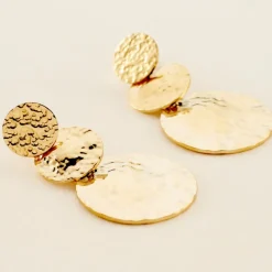 Boucles D'oreilles Pendantes Josephine Acier Doré-Histoire d'Or Best