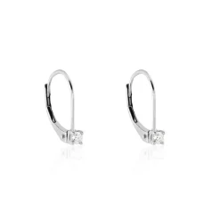 Histoire d'Or Boucles D'oreilles Pendantes Victoria Or Blanc Diamant
