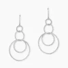 Boucles D'oreilles Pendantes Flaura Argent Blanc-Histoire d'Or New