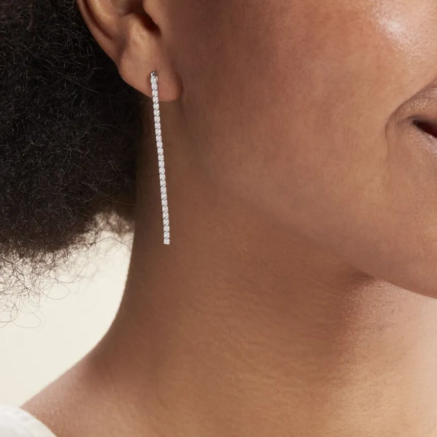 Boucles D'oreilles Pendantes Lou-anne De Zirconium-Histoire d'Or Outlet