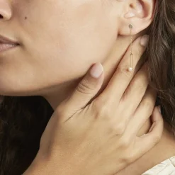 Boucles D'oreilles Pendantes Or Jaune Lucasta Perle De Culture-Histoire d'Or Hot