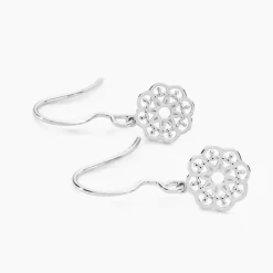 Boucles D'oreilles Pendantes Lynne Argent Blanc-Histoire d'Or Outlet