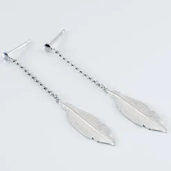 Boucles D'oreilles Pendantes Euriell Argent Blanc-Histoire d'Or Clearance