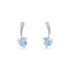Boucles D'oreilles Pendantes Bertine Or Blanc Topaze-Histoire d'Or Sale