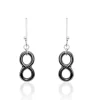 Boucles D'oreilles Pendantes Alicia Argent Blanc Céramique-Histoire d'Or Outlet