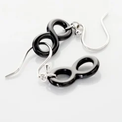 Boucles D'oreilles Pendantes Alicia Argent Blanc Céramique-Histoire d'Or Outlet