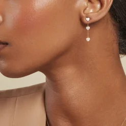 Boucles D'oreilles Pendantes Bomb Lover Or Jaune Oxyde De Zirconium-Histoire d'Or Discount