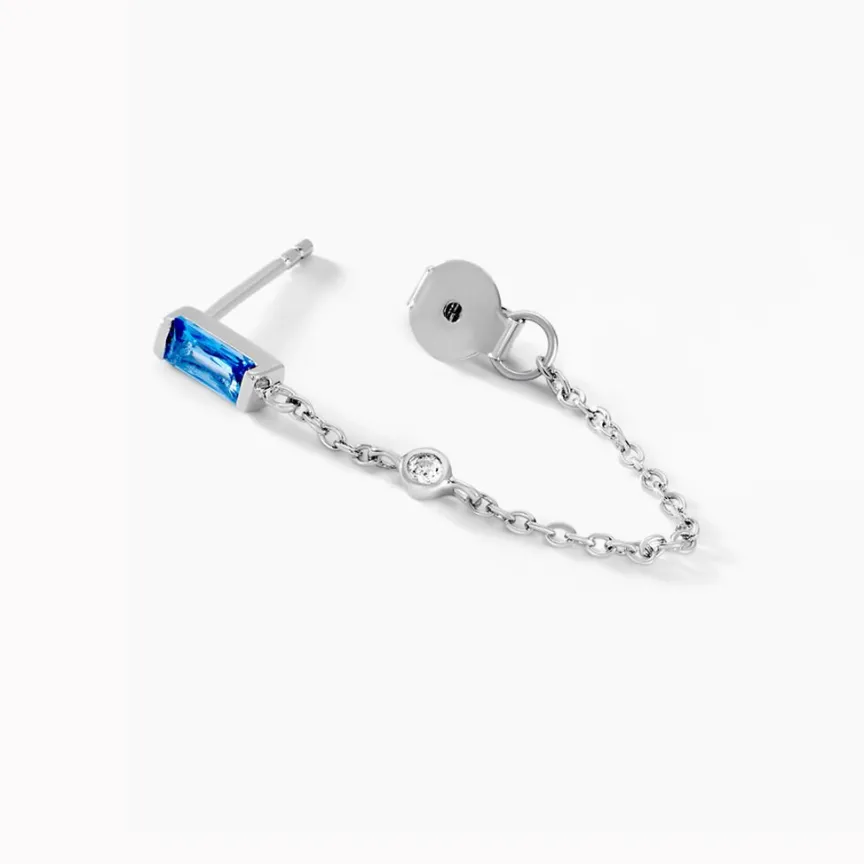 Boucles D'oreilles Pendantes Elorine Argent Blanc Oxyde De Zirconium-Histoire d'Or Best