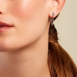 Boucles D'oreilles Pendantes Elorine Argent Blanc Oxyde De Zirconium-Histoire d'Or Best