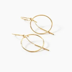 Boucles D'oreilles Pendantes Tila Or Jaune-Histoire d'Or New