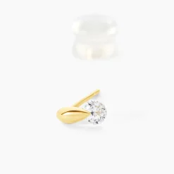 Boucles D'oreilles Pendantes Clementa Or Jaune Oxyde De Zirconium-Histoire d'Or Best