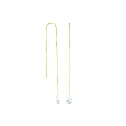 Boucles D'oreilles Pendantes Les Audacieuses Or Jaune Topaze-Histoire d'Or Best