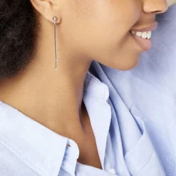 Boucles D'oreilles Pendantes Yuzu Argent Blanc-Histoire d'Or Best