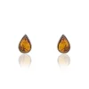 Histoire d'Or Boucles D'oreilles Puces Argent Blanc Junie Ambre