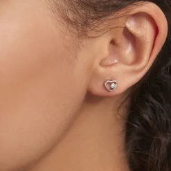 Histoire d'Or Boucles D'oreilles Puces Ashley Argent Blanc Oxyde De Zirconium