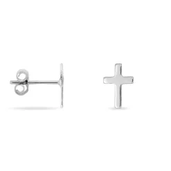 Histoire d'Or Boucles D'oreilles Puces Ashana Argent Blanc