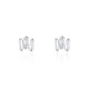 Histoire d'Or Boucles D'oreilles Puces Adria Argent Blanc Oxyde De Zirconium