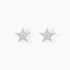 Histoire d'Or Boucles D'oreilles Puces Argent Blanc Katou Oxydes De Zirconium