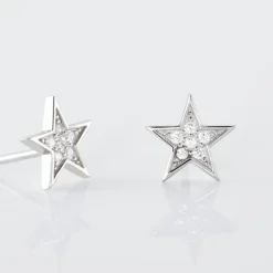 Histoire d'Or Boucles D'oreilles Puces Argent Blanc Katou Oxydes De Zirconium