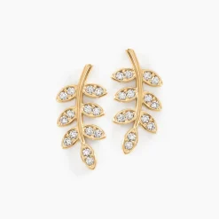 Boucles D'oreilles Puces Ael Or Jaune Oxyde De Zirconium-Histoire d'Or Online