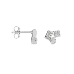 Histoire d'Or Boucles D'oreilles Puces Argent Duredle Oxydes De Zirconium