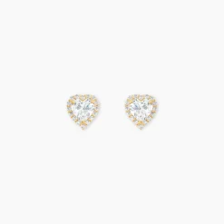 Histoire d'Or Boucles D'oreilles Puces Aymane Or Jaune Oxyde De Zirconium