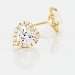 Histoire d'Or Boucles D'oreilles Puces Aymane Or Jaune Oxyde De Zirconium