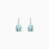 Boucles D'oreilles Puces Anesa Or Blanc Topaze-Histoire d'Or Online
