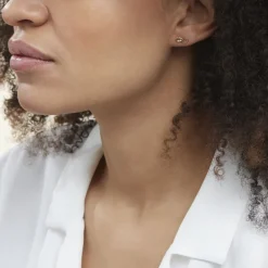 Boucles D'oreilles Puces Ajna Plaqué Or Jaune-Histoire d'Or Online