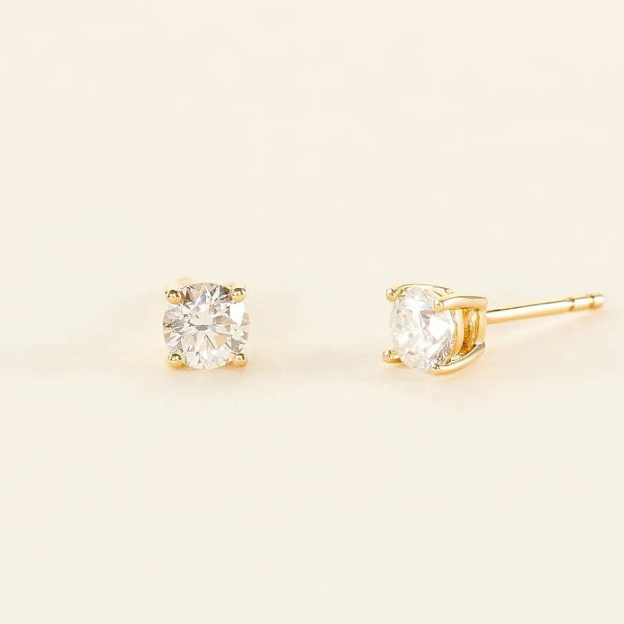 Histoire d'Or Boucles D'oreilles Puces Aphrodite