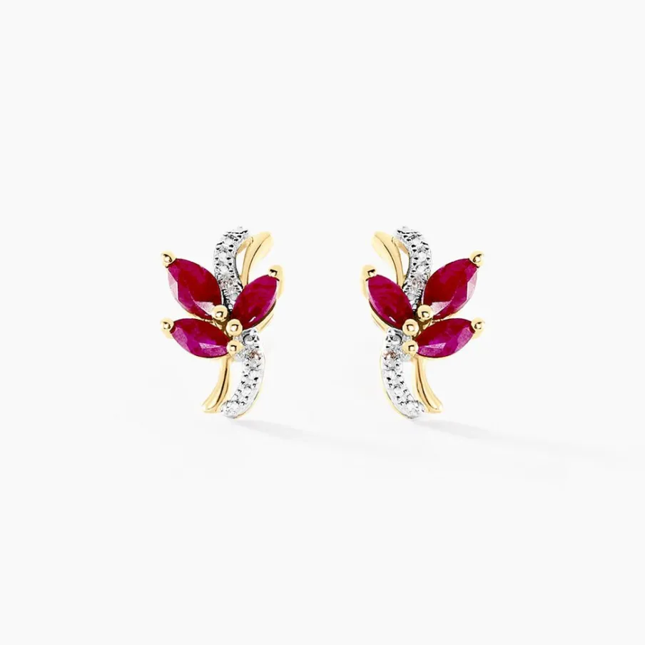 Histoire d'Or Boucles D'oreilles Puces Angie Diamant