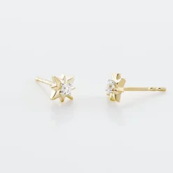 Histoire d'Or Boucles D'oreilles Puces Astralia Or Jaune Oxyde De Zirconium