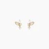 Boucles D'Oreilles Puces Aurena Plaque Or Jaune Oxyde De Zirconium-Histoire d'Or Discount