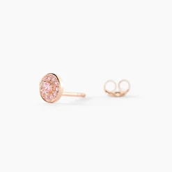 Histoire d'Or Boucles D'oreilles Puces Auxana Argent Rose Oxyde De Zirconium