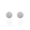 Boucles D'oreilles Puces Ayana Argent Blanc-Histoire d'Or