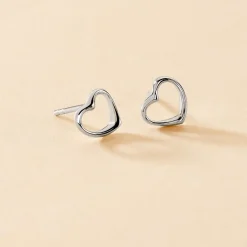 Histoire d'Or Boucles D'oreilles Puces Amerigo Argent Blanc