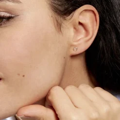 Boucles D'oreilles Puces Anne-maudae Coeurs-Histoire d'Or